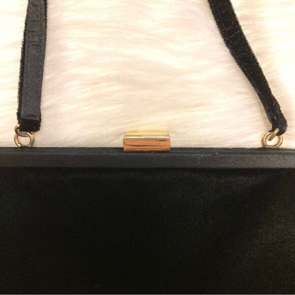 Vintage Hillard & Hanson Black Velvet Mini Small Shoulder Bag - Picture 4 of 13